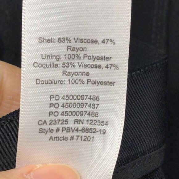 Aritzia Wilfred Black Pernelle Wide Leg Kick Flare Trousers size S - Picture 13 of 16